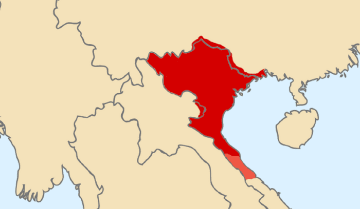 Territories of Đại Việt under Lý dynasty, for article on Lý dynasty Vietnam
