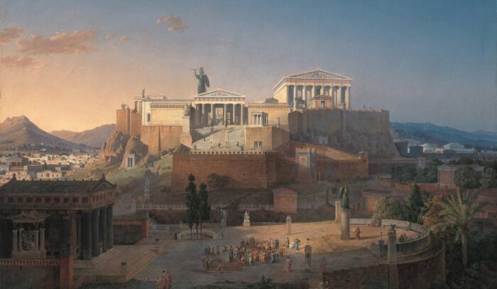 The Acropolis of Athens by Leo von Klenze (1846), for article on Greek city-state