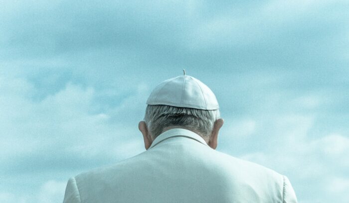 The Pope from behind, for article on women's voting rights Vatican