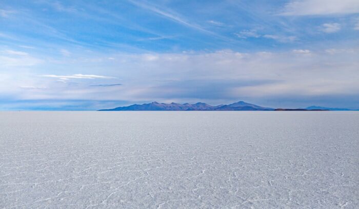 Vast salt flat