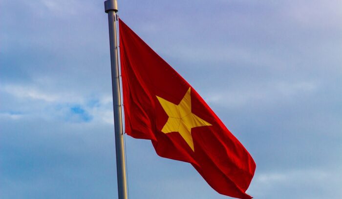 Vietnam's flag, for article on vietnamese independence declaration