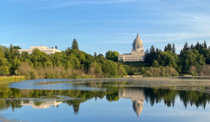 Washington State Capitol in Olympia, for article on missing Indigenous people alert system