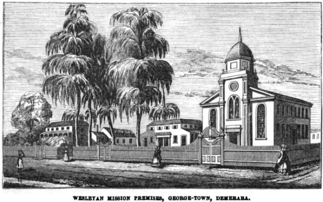 Wesleyan Mission Premises, for article on Georgetown Guyana founding