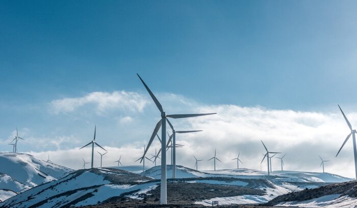 Wind turbines in the snow|Wind Hydro