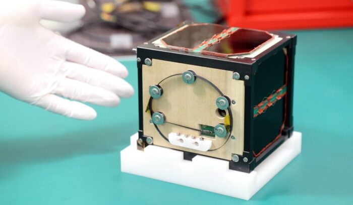 Wooden satellite, for article on wooden satellite