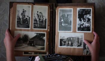 Book with old photos