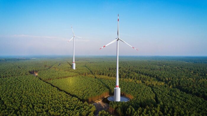 naturspeicher windturm mit wasserspeicher fundament jh e, for article on wind-hydro integration
