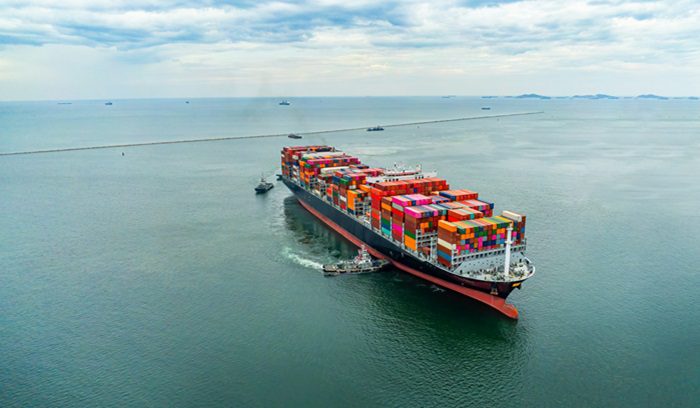 Cargo ship, for article on shipping emissions framework