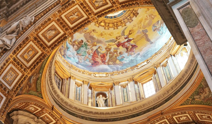 Inside Vatican dome