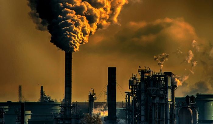 Industrial facility polluting