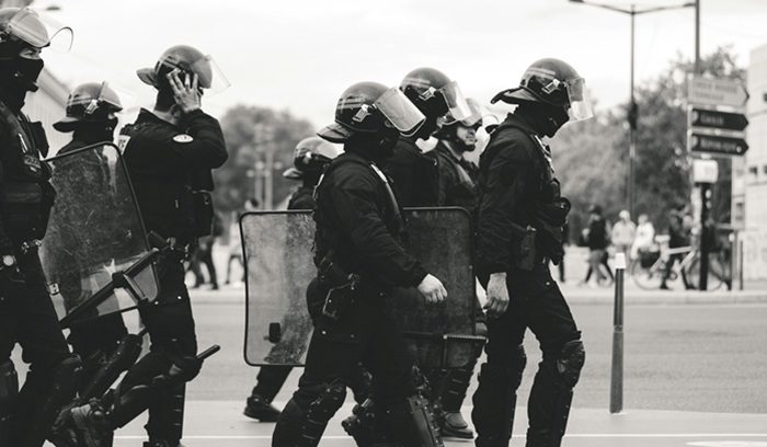 A California state capitol building exterior for an article about masked law enforcement ban
