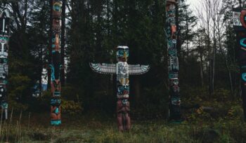 Canadian Indigenous totem poles