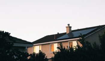 House with solar panels