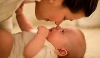 Mother and baby, for article on Chile maternity leave reform