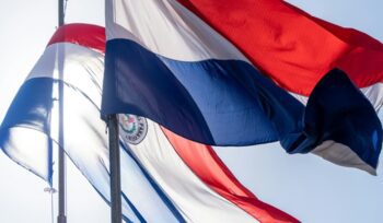 Paraguay flag, for article on Paraguay poverty reduction