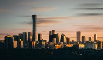 Beijing skyline, for article on China CO2 emissions