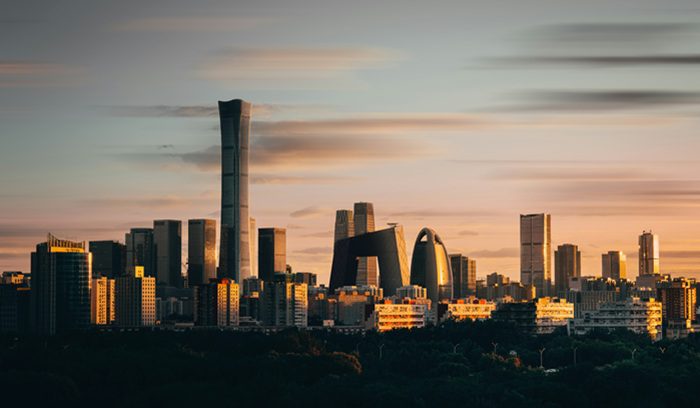 Beijing skyline, for article on China CO2 emissions