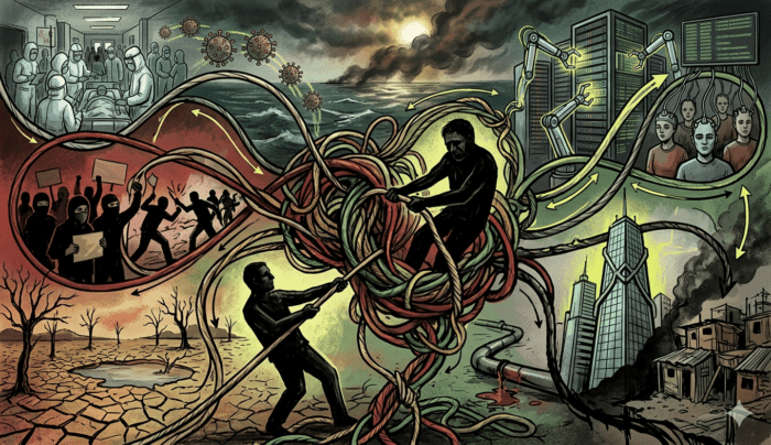 A knot of crises