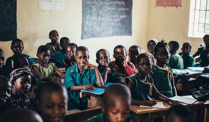 African school children, for article on free education law