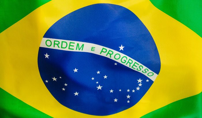 Brazilian flag, for article on Brazil renewable energy